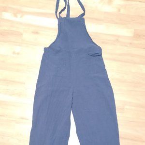 Navy Blue cloth jumpsuit/overalls